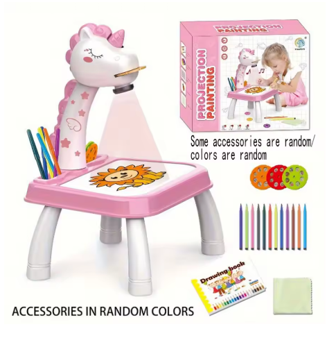 Children LED Projector Drawing Table